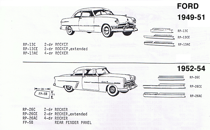 1949 Ford car sheet metal #10